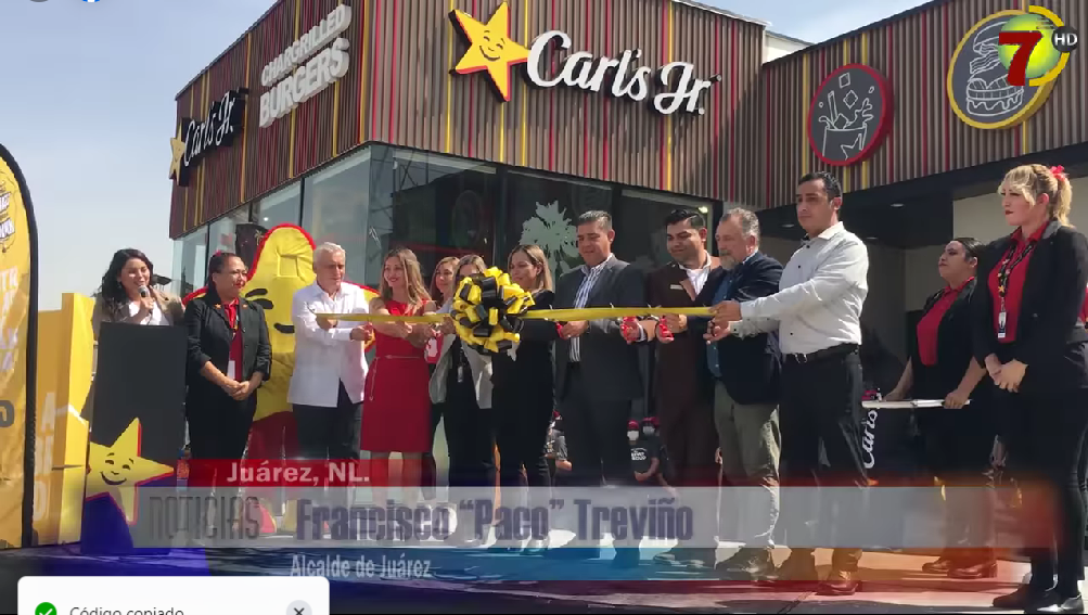 Carl’s Jr inaugura nueva sucursal en Juárez Canal 7